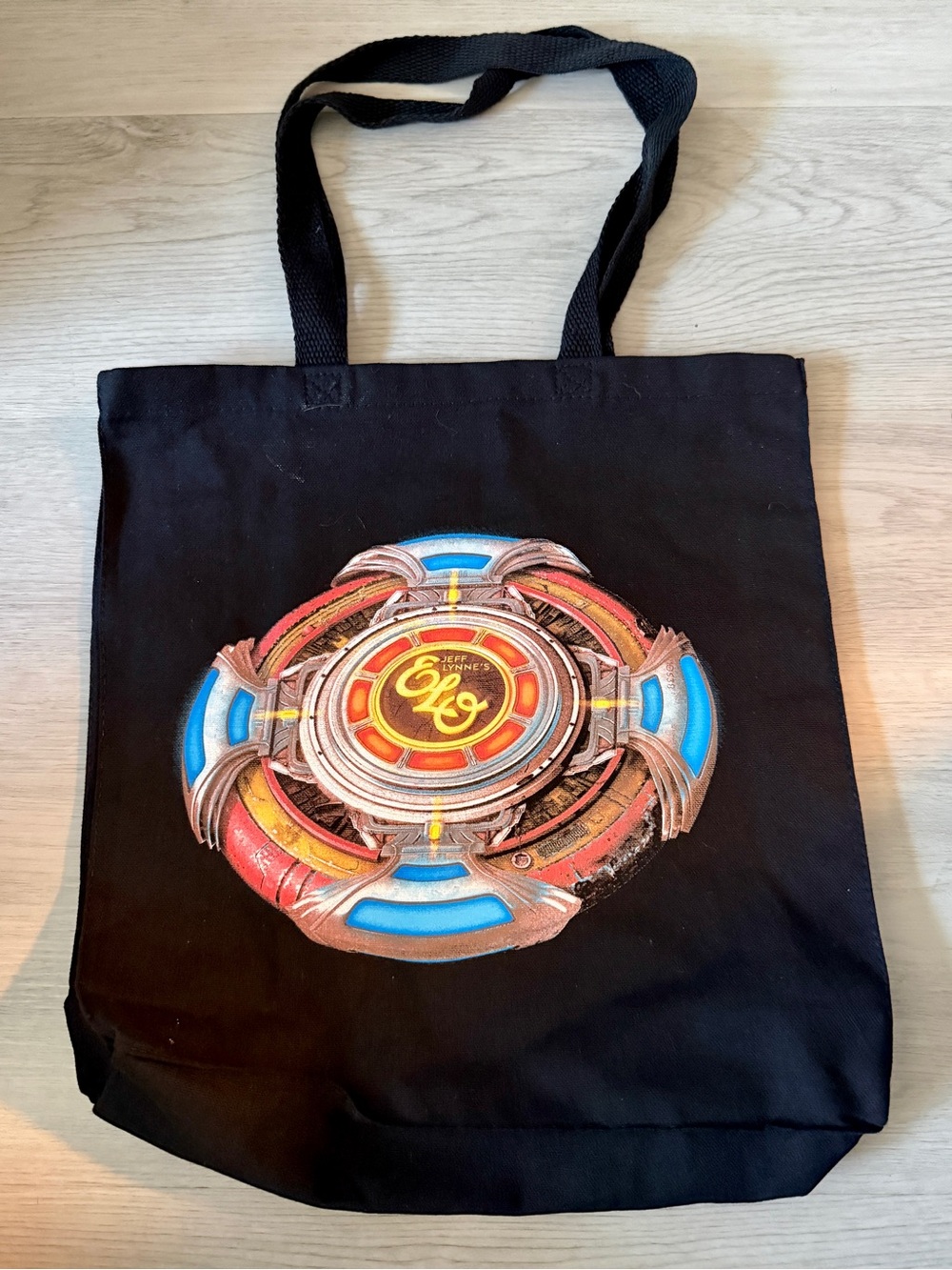 New Jeff Lynne’s ELO “Over and Out Tour 2024” Black Tote Bag Retro Casual